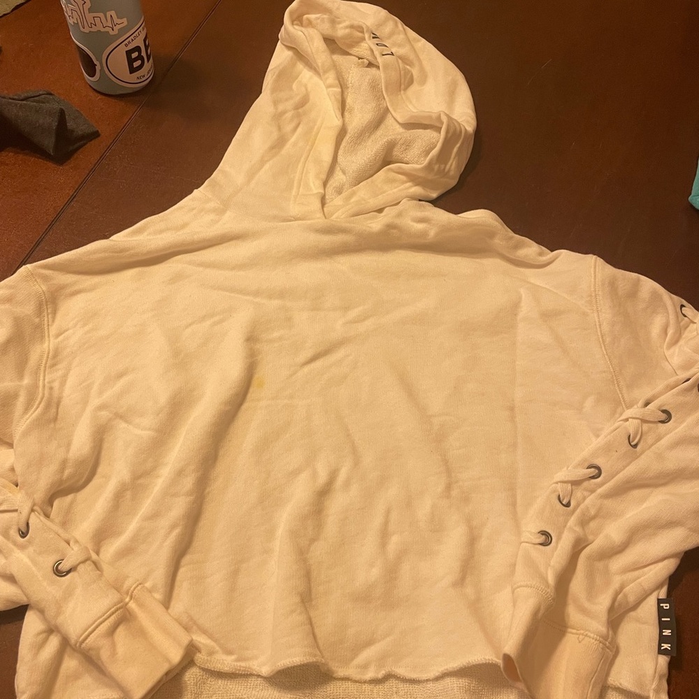 VS Pink cropped hoodie.